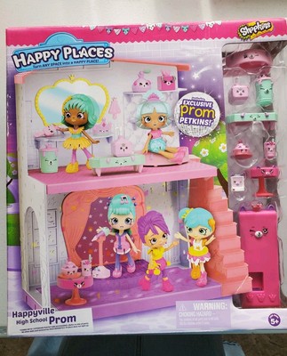 HAPPY PLACES Shopkins Happyville High School Prom Playset Petkins