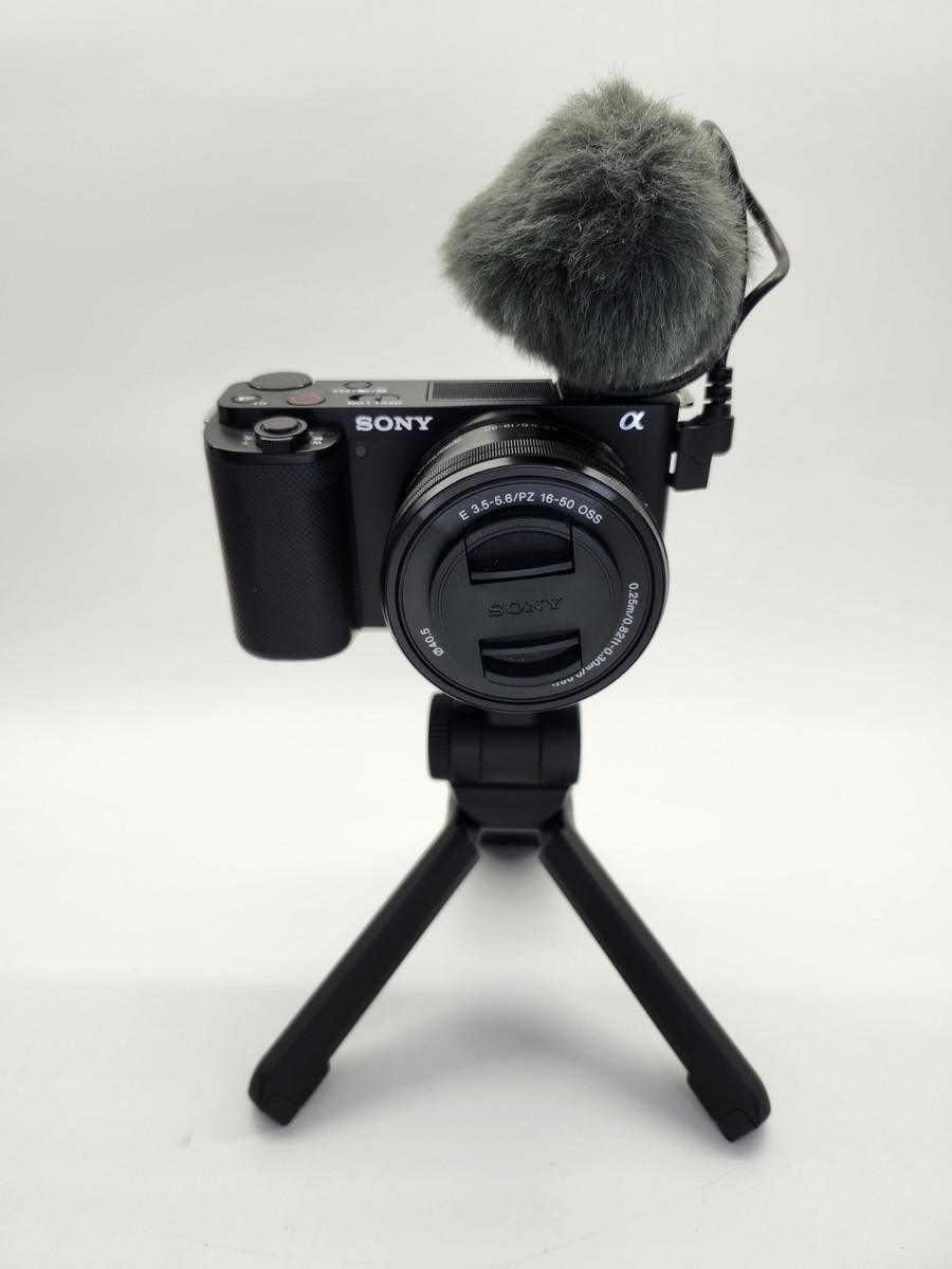 Sony ZV-E10 Camera With GP-VPT2BT Grip And ECM-G1 Mic | eBay