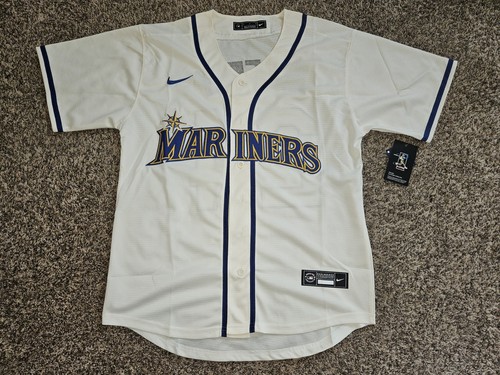 Ken Griffey Jr. #24 Seattle Mariners Men's Classic Cream Jersey - Afbeelding 2 van 3