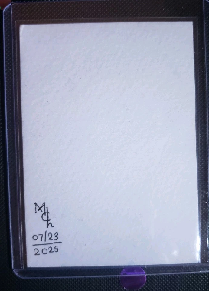 ACEO ORIGINAL OOAK HAND-PAINTED Watercolor Kitten On Skateboard Signed By Artist - Image 2 of 3