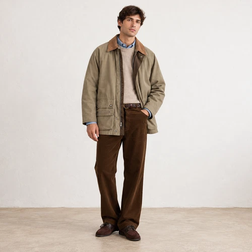 Vintage Towne by London Fog Barn Field Jacket Tan Preppy Heritage Classic Size M - product listing photo
