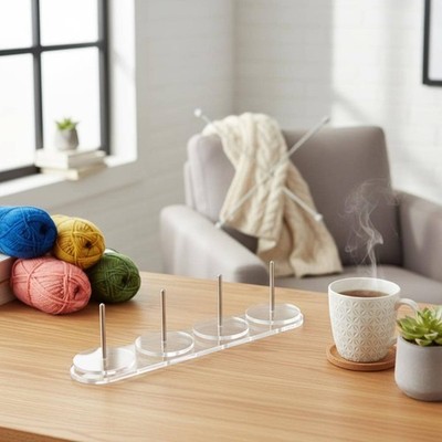 Acrylic Yarn Spindle Long-Lasting Crafting Tool Upgraded Design for Home