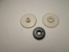 IBM Selectric II Plastic Vinyl Carrier Ribbon Feed Gears 3pc lot
