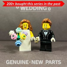 LEGO Wedding minifigures bride and groom B-2-3
