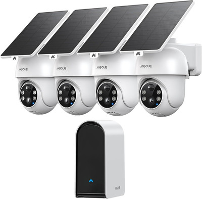 Security Cameras Wireless Outdoor Home System, 4 Camera Kit, No Subscription Fee
