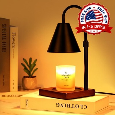 Lampara calentador velas temporizador dimmer cera electrica bombillas negro