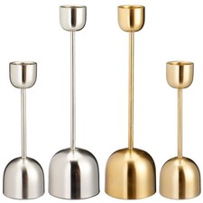Metal Taper Candlestick Bell Candle Holder Stand Wedding Centrepiece Display