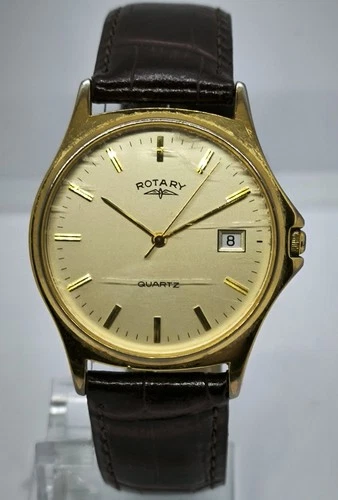 Vintage Rotary Men’s Gold Plated  Watch, Working order 38mm