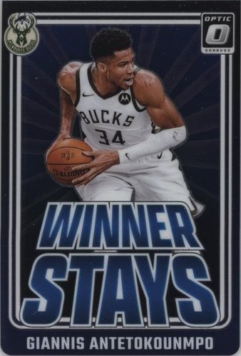 2024-25 Panini Donruss Optic Winner Stays Silver Holo Giannis