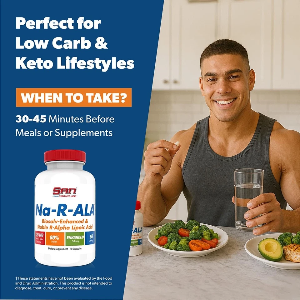 Agente de eliminación de glucosa y partición de nutrientes SAN Nutrition NA-R-ALA Foto 4 de 4