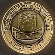 Challenge Coin ROK US Combined Forces South Korea 39X3mm