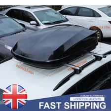 400Litre Car Roof Top Box Gloss Black Extra Large Top Car Luggage Travel NEW