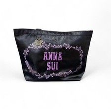 Anna Sui Embroidered Tote Bag with Butterfly Pendant