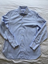 Ermenegildo Zegna Cotton Light Blue Dress Shirt Size 16 41 700