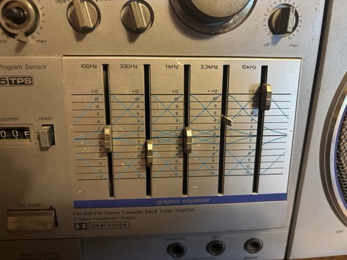 Very Rare Panasonic RX-C100 Stereo Gray Collectible Works Needs Word Too - Picture 11 of 15