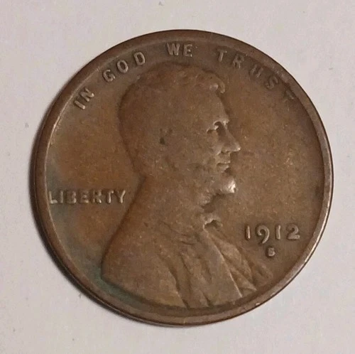 1912-S Lincoln Wheat Cent San Francisco Mint Very Good+