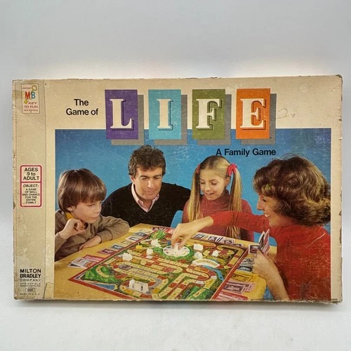 VINTAGE The Game of Life 1977 Milton Bradley COMPLETE Classic Family Kids