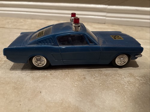 Processed Plastics Toy State Police 1965 Ford Mustang 2+2 Fastback 11" Highway - 第 4/7 張圖片