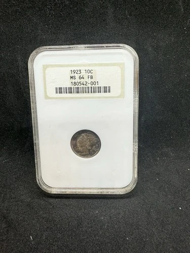 1923 Ms 64 Full Bands FB Mercury Dime Ngc Fatty