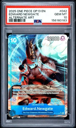 2025 One Piece Op13 #042 Edward Newgate Alternate Art PSA 10