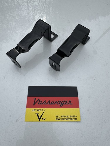 VW GOLF JETTA MK2 GTI 8v 16v G60 REAR AXLE DISC BRAKE PIPE BRACKETS REFURBED - Picture 3 of 5