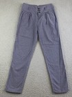 SUNDANCE Size 4 Pants Gray Pinstripe Amelia Linen Blend Boho Retro EXC — photo 1