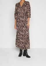 Vila Leopard Print/Visiri Wrap Midi Dress, Size 38/UK 10 Free P&P #Cool #Classic