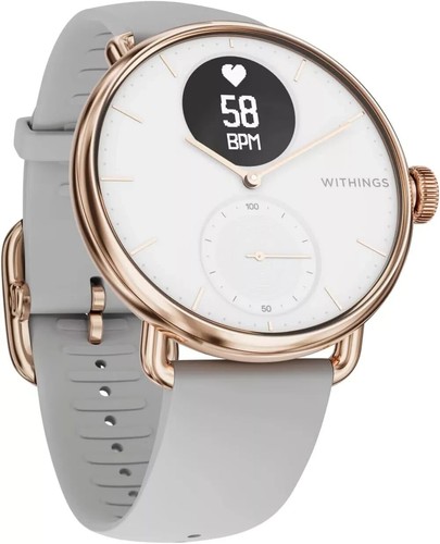 Withings ScanWatch - Hybrid Smartwatch mit EKG, Herzfrequenzsensor grau / gold ✅ - Bild 1 von 9