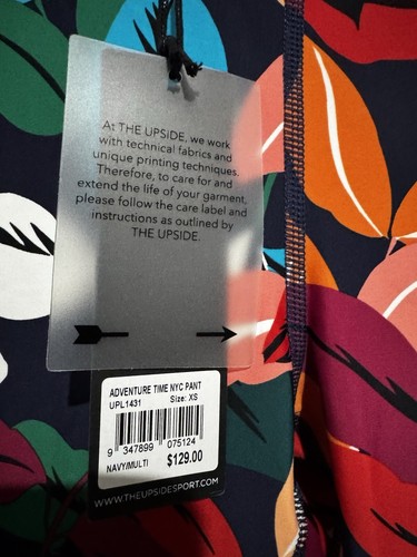 The Upside Womens Adventure Time Leggings Tropical Leaf Size XS Multicoloured - Picture 4 of 7