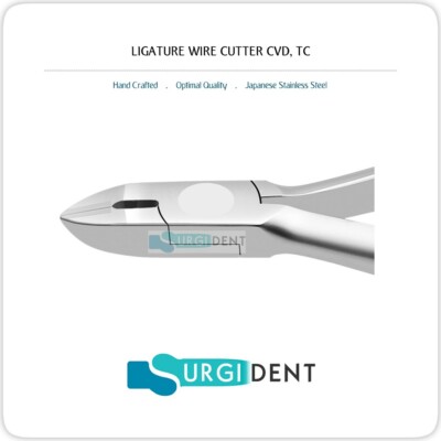 TC LIGATURE WIRE CUTTING PLIERS CURVED ORTHODONTIC INSTRUMENTS *NEW*