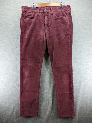 Levis 511 Sz 34x32 Red Corduroy Vintage White Label *READ* | eBay