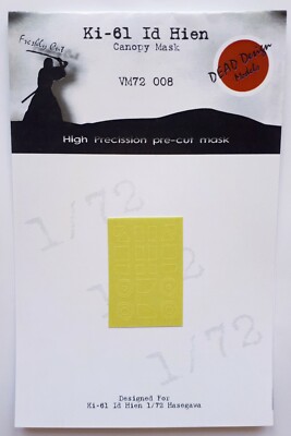 Ki-61 Id Hien Canopy Mask for 1/72 Hasegawa - DEAD Design Models 72008