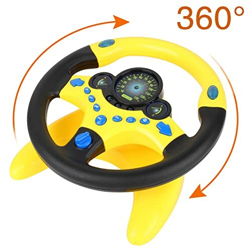 STEERING WHEEL Kids Tos Racing Interactive Driving Controller with Music COHERNY - Picture 3 of 9