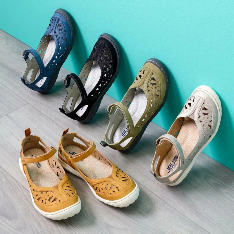 JBU by Jambu shoe Hibiscus Casual Mary Jane Floral cutout orthopedic comfort NEW
Opens in a new wind