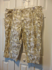 Faded Glory Crop Pants 26W NWOT