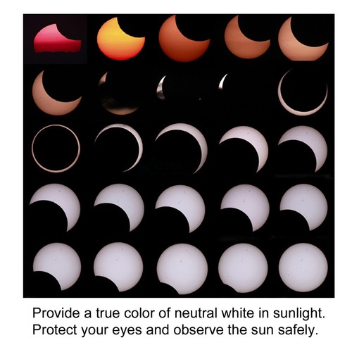Camera Lens end UV Filter Cover Solar Film For Annular Solar Eclipse Sunspot NEW - Picture 20 of 35