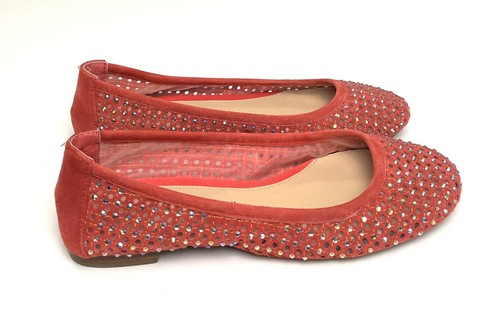 Antonio Melani Flats Coral Women’s Shoes Size 6 Stud Embellishing on Suede - Picture 2 of 13