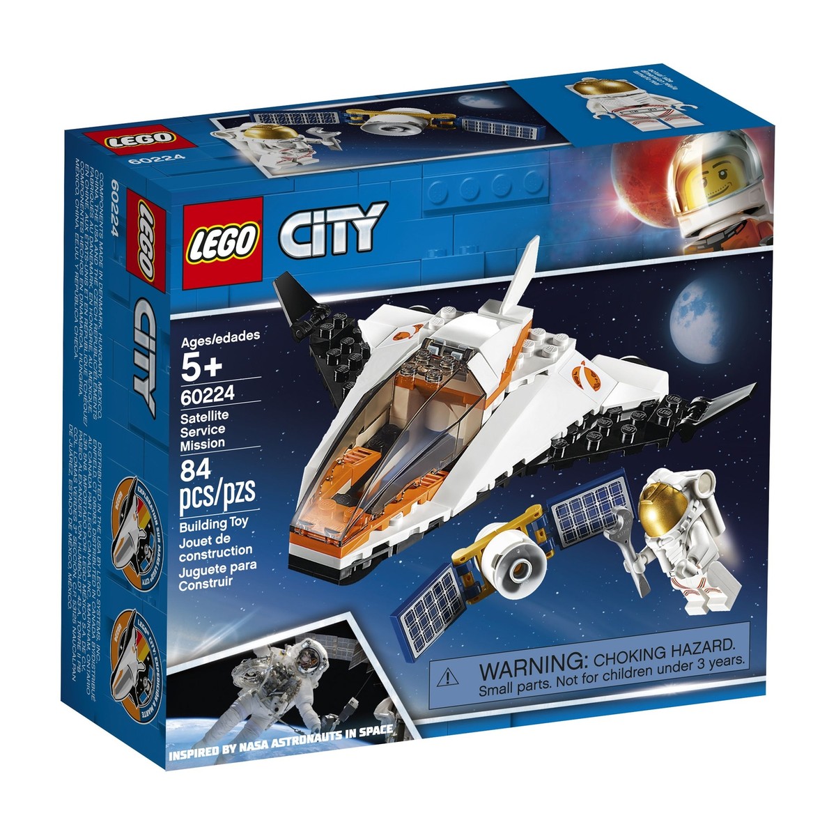 ミリタリーコックピット LEGO City 60224: SATELLITE SERVICE MISSION NIB Retired