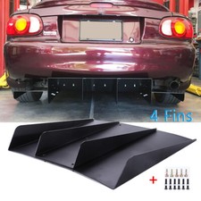 Rear Splitter Diffuser Underchin Lip Spoiler Finisher Abs 4 Fins For Mazda Miata Rear Splitter Diffuser Underchin Lip Spoiler Finisher Abs 4 Fins For Mazda Miata