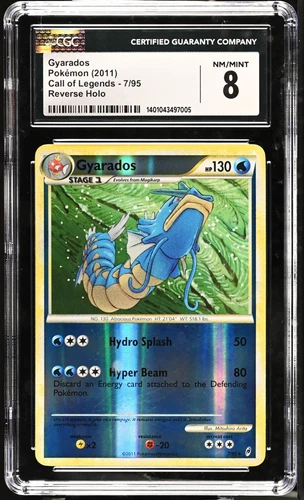 Gyrados 7/95 Reverse Holo Rare - 2011 English Call of Legends - CGC 8 - POP 5