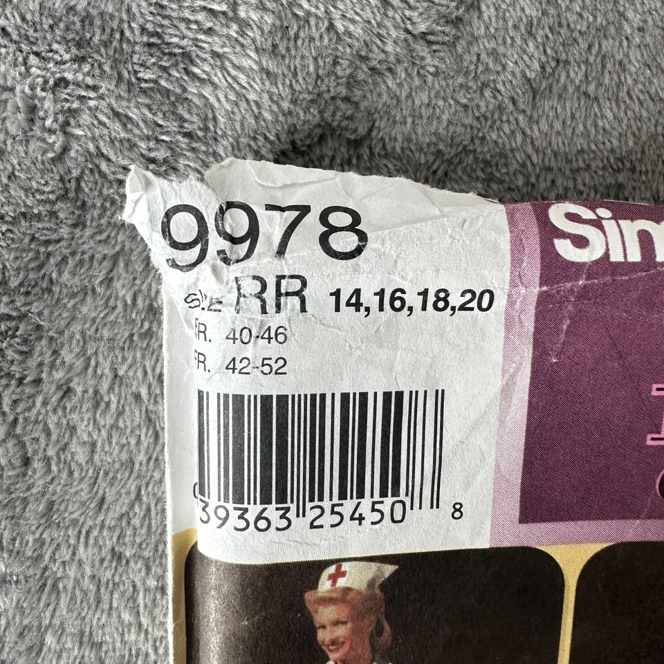 Simplicity Pattern 9978 Sz 14-20 Retro WWII Uniform Nurse Rosie Costume Cosplay - Image 2 of 4