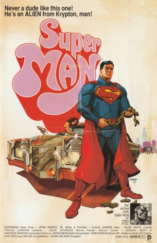 Affiche de film Superman # 40 Superfly variante comme neuf DC 2015 [T7] - Photo 1/3