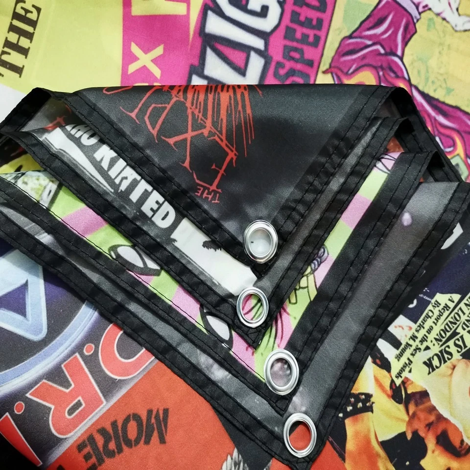 Sexy Tattoo Girl Motorcycle Wall Paintings Repair Shop Garage Decor Banner Flag - Image 3 of 4