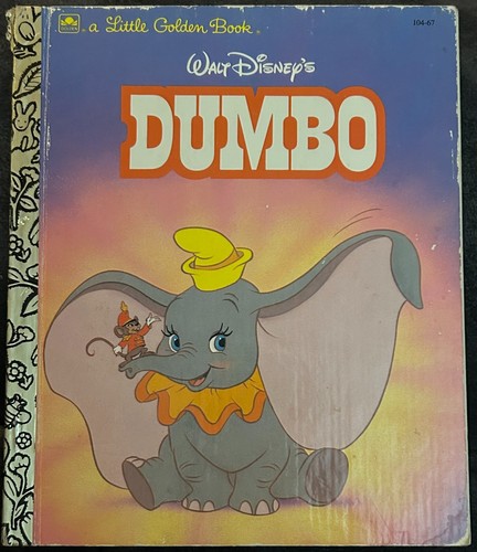 1996 Walt Disney's Dumbo by Teddy Slater A Little Golden Book Hardcover 104-67