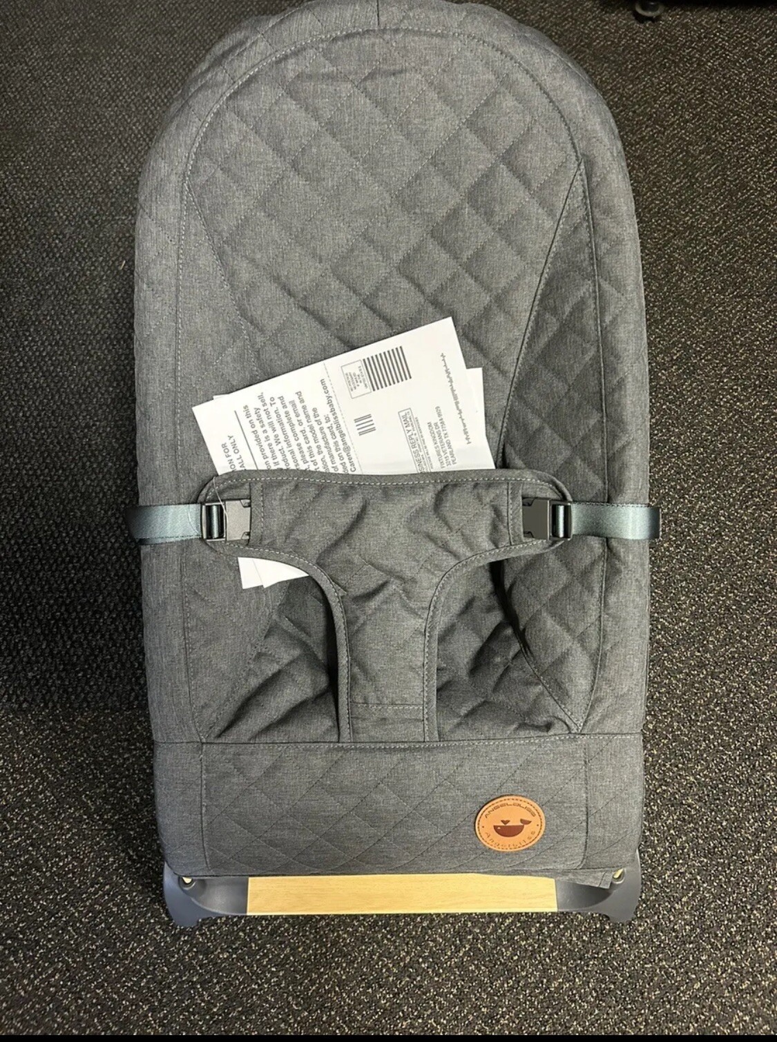 ANGELBLISS Baby Bouncer, Portable Seat for Infants Natural Vibrations