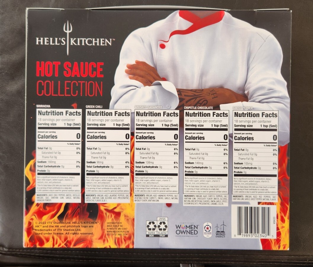 Hells Kitchen Hot Sauce Collection 5 Pack eBay