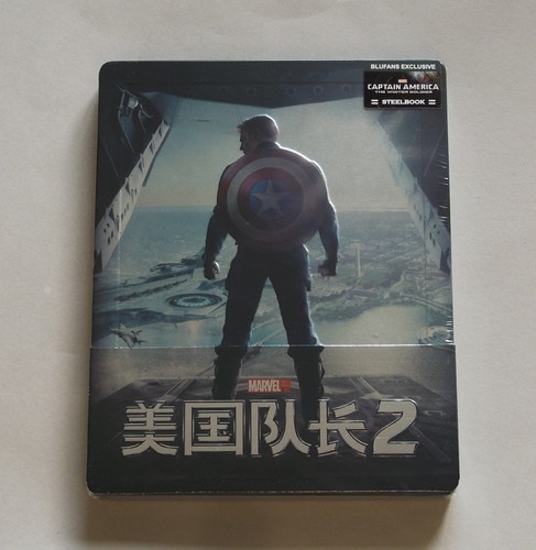 CAPTAIN AMERICA THE WINTER SOLDIER - BLUFANS 1/4 SLIP 3D+2D BLU-RAY STEELBOOK * - Picture 1 of 7