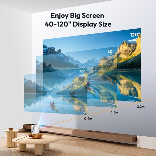 Whale OS Smart 4K 1080P Projector WiFi BT Video Home cinema Netflix 18000LMS - Picture 21 of 29