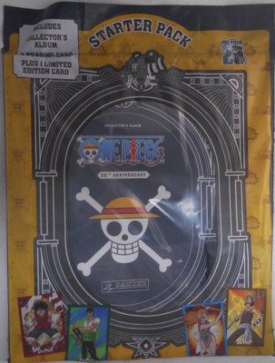 Panini One Piece 25th Anniversary Trading Cards Starter Pack: 3 Packets +L E