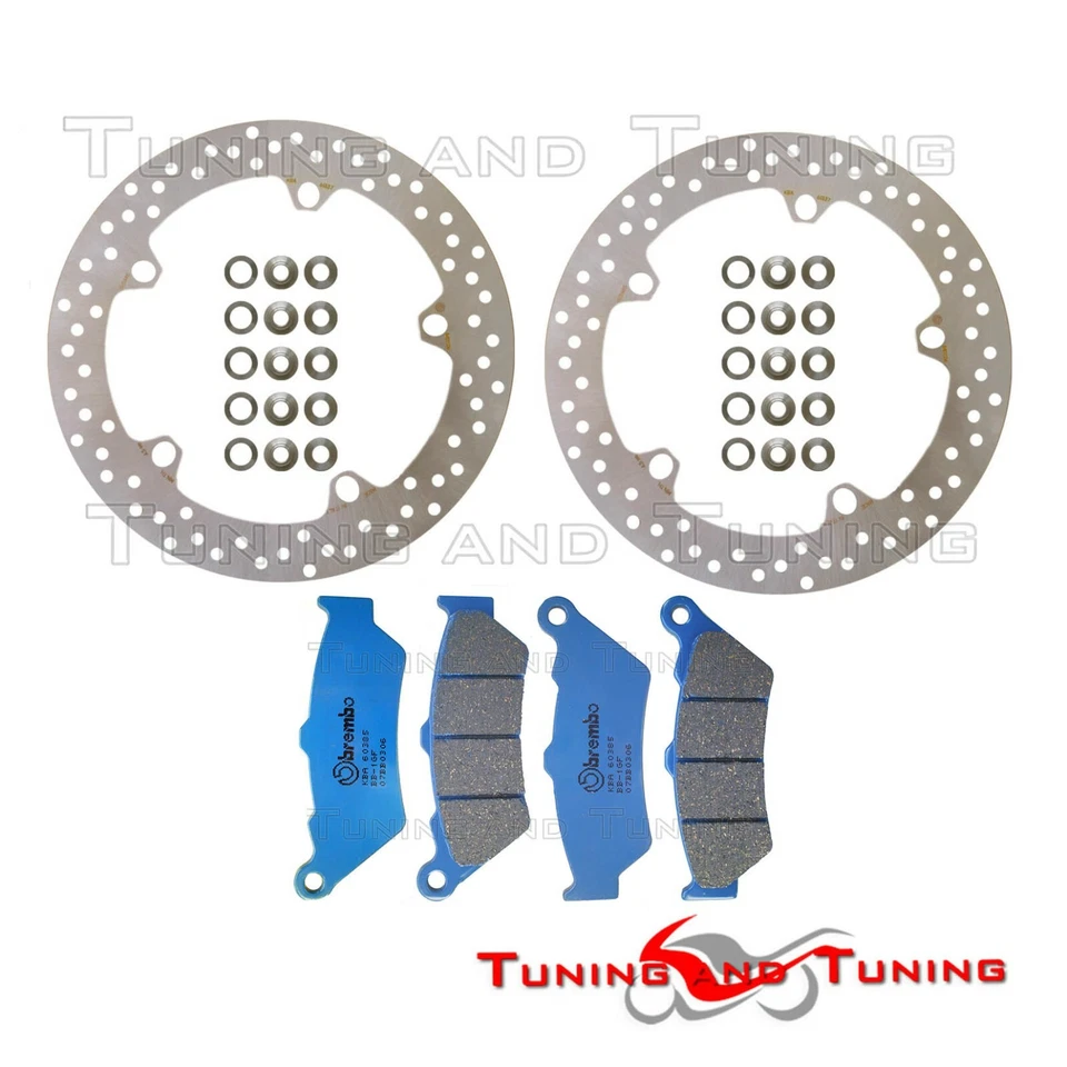 Disques frein avant BREMBO+Plaquettes CARBON CERAMIC POUR BMW F 750 GS 2018 2019 - Photo 1/1
